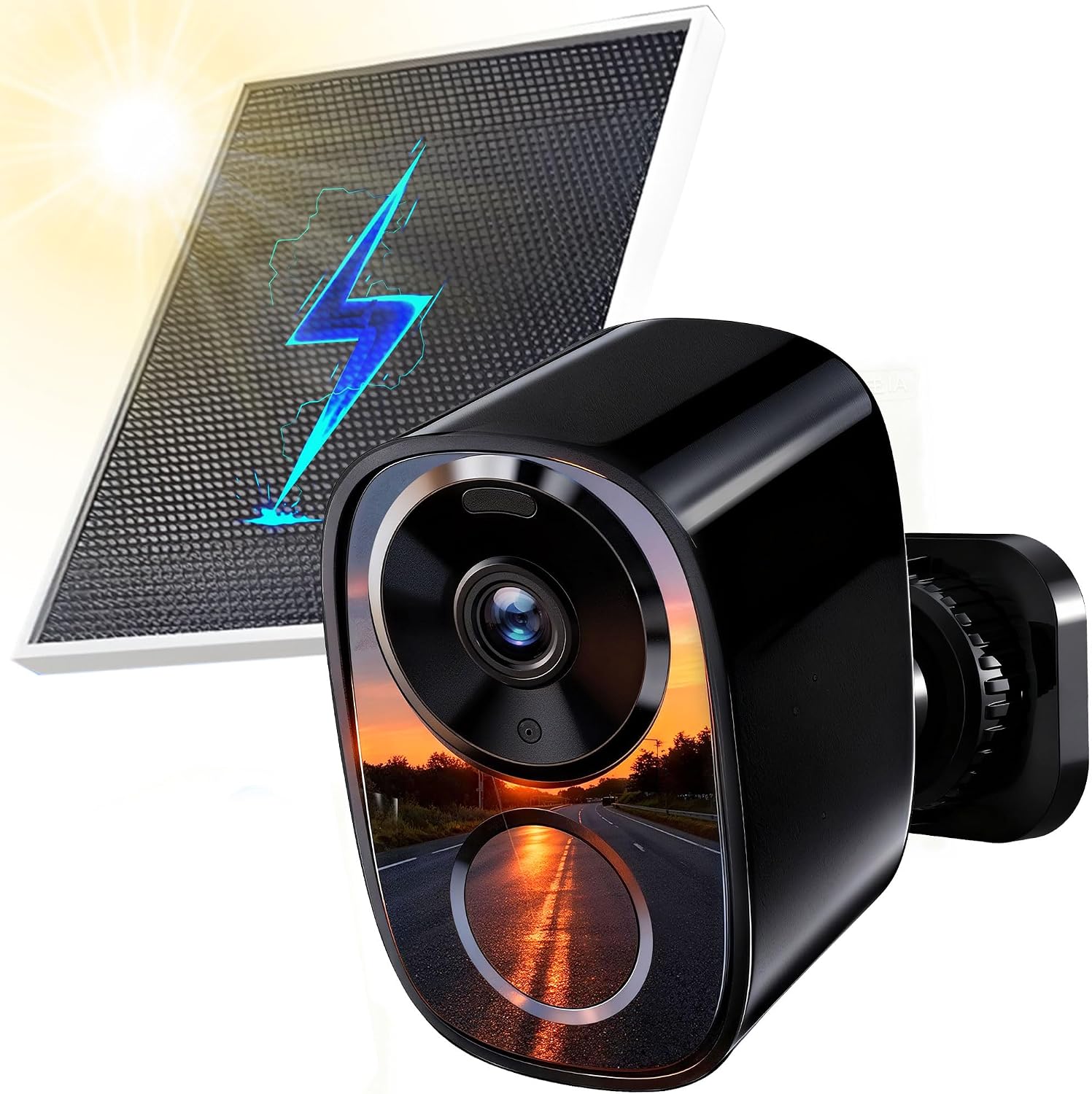 realhide 2026 Upgraded 2K Wireless Outdoor Security Cameras with Solar Panels, Free Cloud Storage, AI Motion Detection, Spotlight & Siren Alarm, 2-Way Talk, IP66 Waterproof