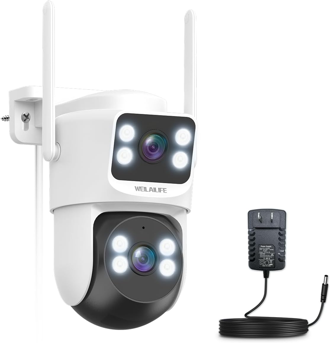 WEILAILIFE 2-Way Audio 4MP Extend PTZ Security Cameras Wireless Outdoor